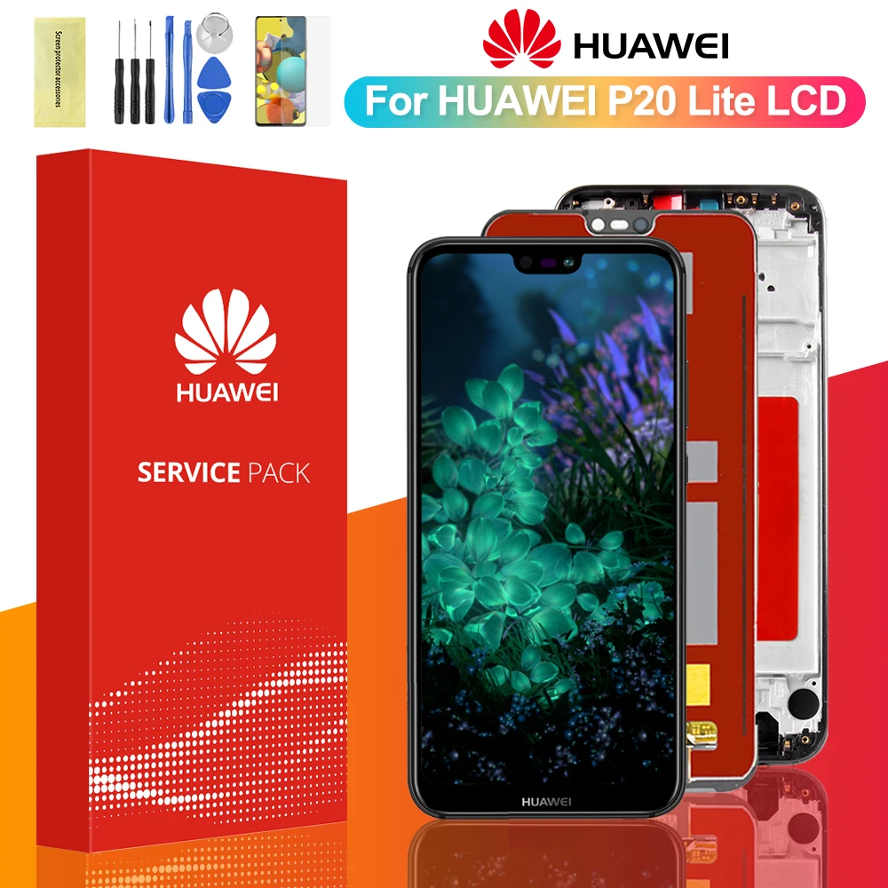ЖК дисплей 5 84 ''для Huawei P20 lite сенсорный экран дигитайзер в сборе для Nova 3e ANE LX1 LX2