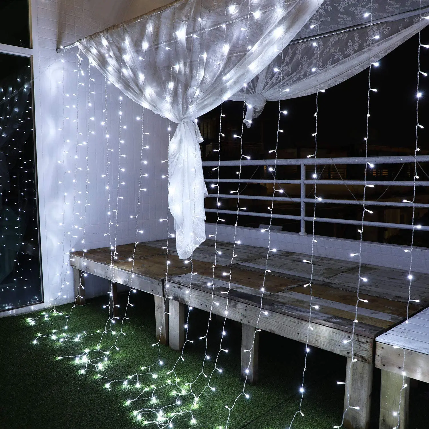 

3x3/6x3m 600LEDs Curtain LED Fairy String Lights Window Wedding Party Home Garden Bedroom Outdoor Indoor Lights Decorations