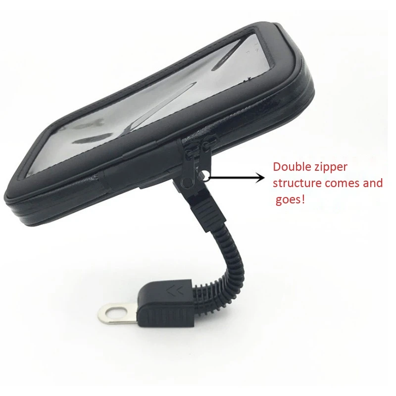 

Universal Bike Phone Holder Stand Support 5.5-6.3Inch Mobile Phone Holder Waterproof Motorcycle Motorbike Scooter Bag