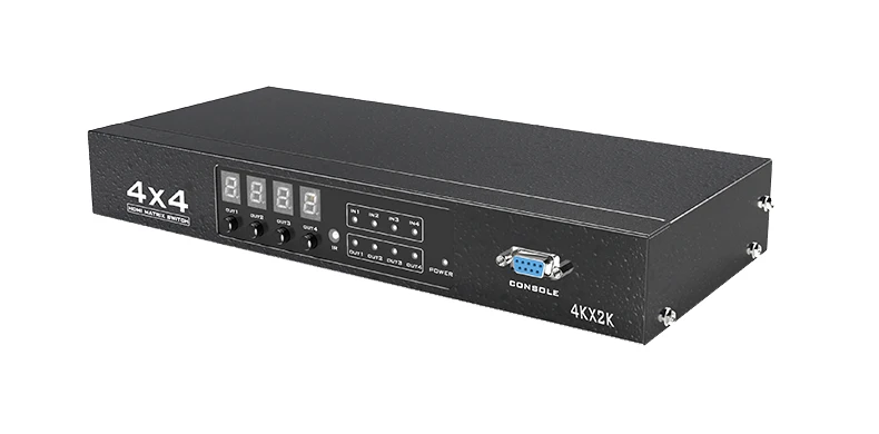 4x4 HDMI матричный коммутатор высокого разрешения 1080P 60 Гц 3D видео Dolby DTS аудио