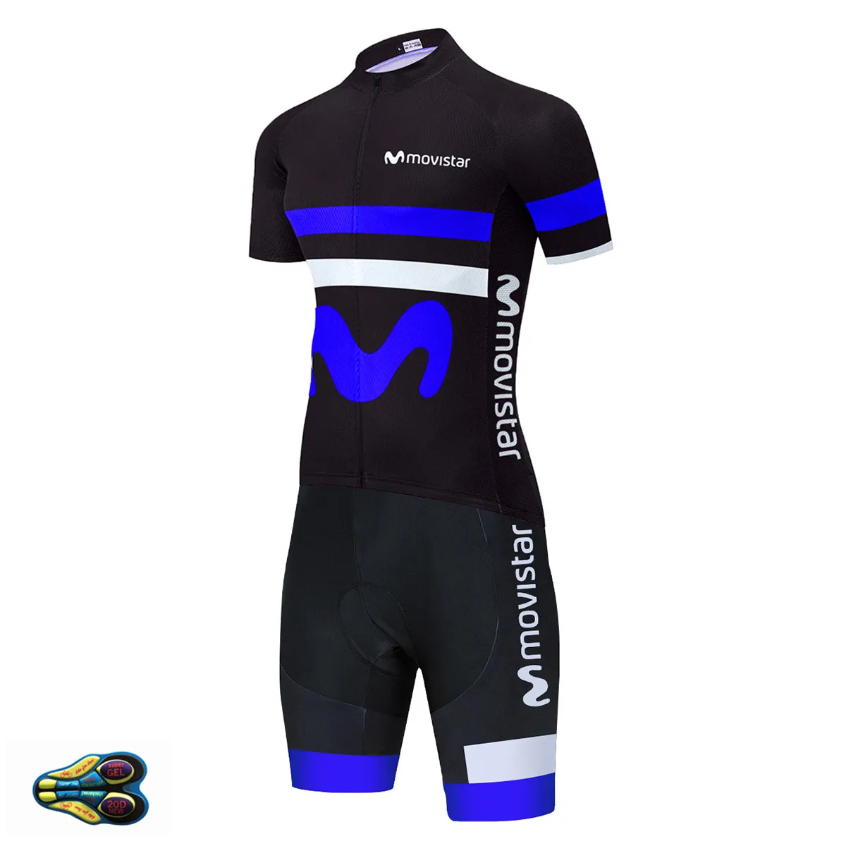 MOVISTAR велосипедной команды Джерси костюмы Голубой велосипед скафандр для мужчин