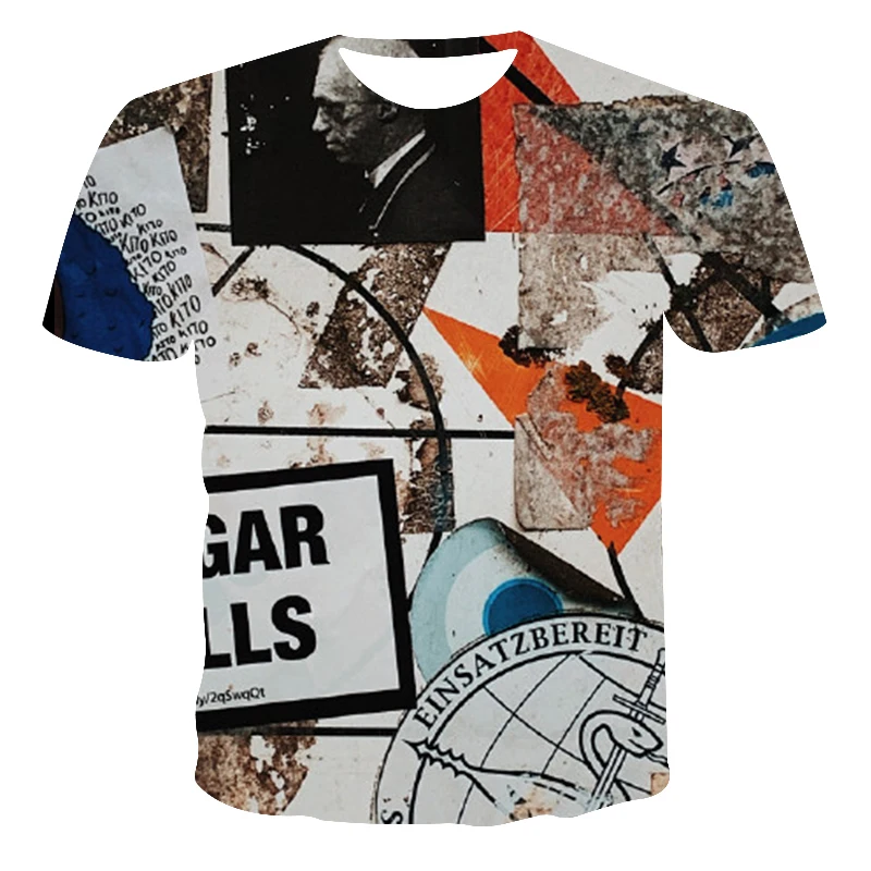 

2022 Summer Graffiti Style Men Women Fashion New Short Sleeve Anime Print T-Shirts The 3D Printing Casual T Shirts Streetwear
