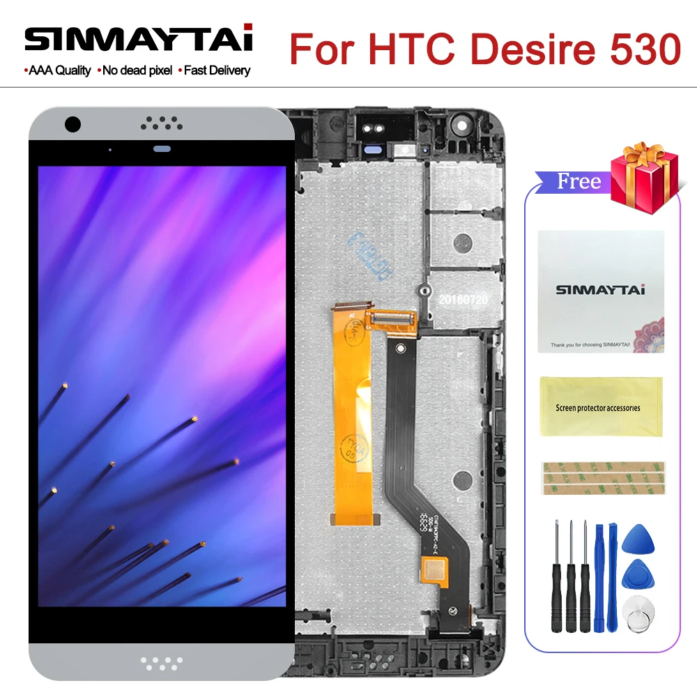 5 0 дюймов для HTC Desire 530 ЖК дисплей сенсорный экран дигитайзер сенсор Стекло в сборе