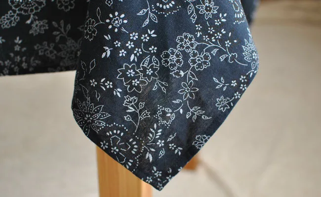 Tablecloth Cotton Linen Kitchen Tea Ceremony Spreading Japanese Blue Flower Cover Cloth Cafe Rectangular Outdoor Table Towel | Дом и сад
