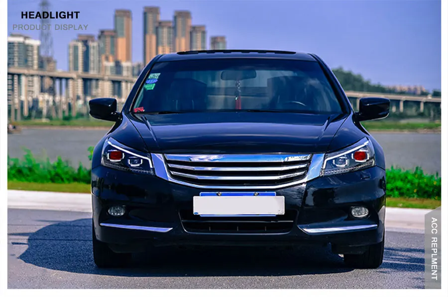 2 шт. светодиодный фары для Honda Accord 2008-2012 светодиодный автомобильный фонарь ангельские глазки ксенон HID комплект Противотуманные фары светодиодный дневные ходовые огни
