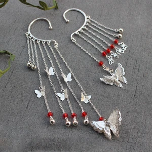 Аниме Тянь Гуань Чи фу Косплей Хуа Чэн се Лянь Косплей серьги бабочка ювелирные изделия 1 шт. клипса для женщин вечерние для девушки CS493