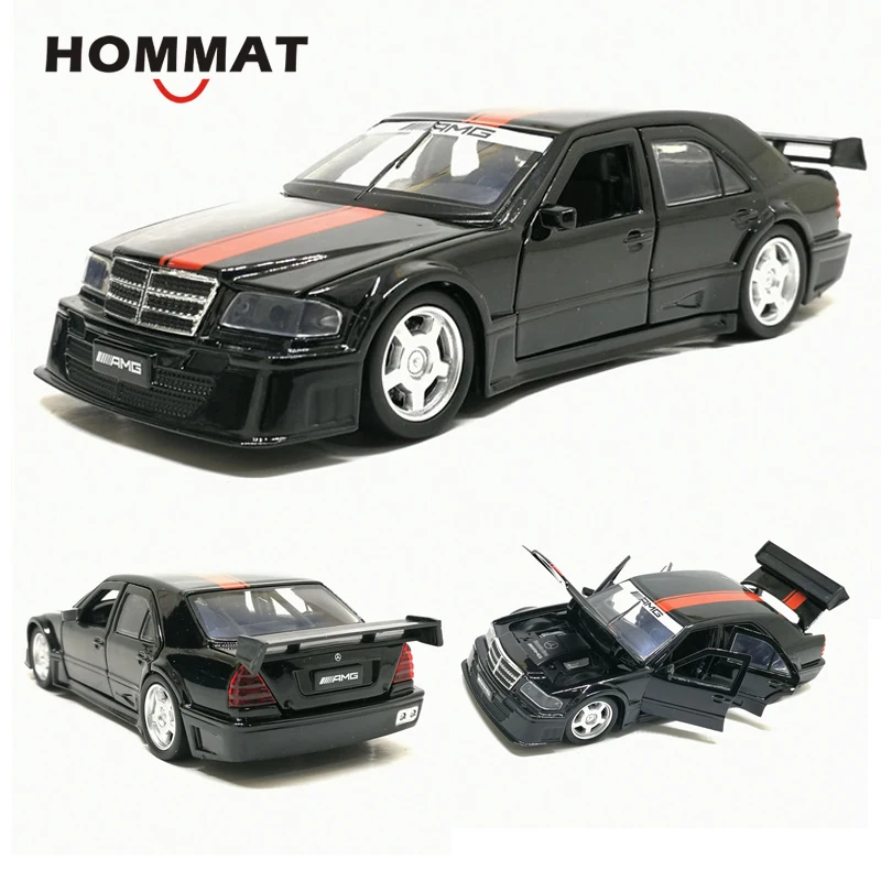 HOMMAT 1:32 классический Mercedes C-class AMG гоночный автомобиль литой Сплав игрушечный