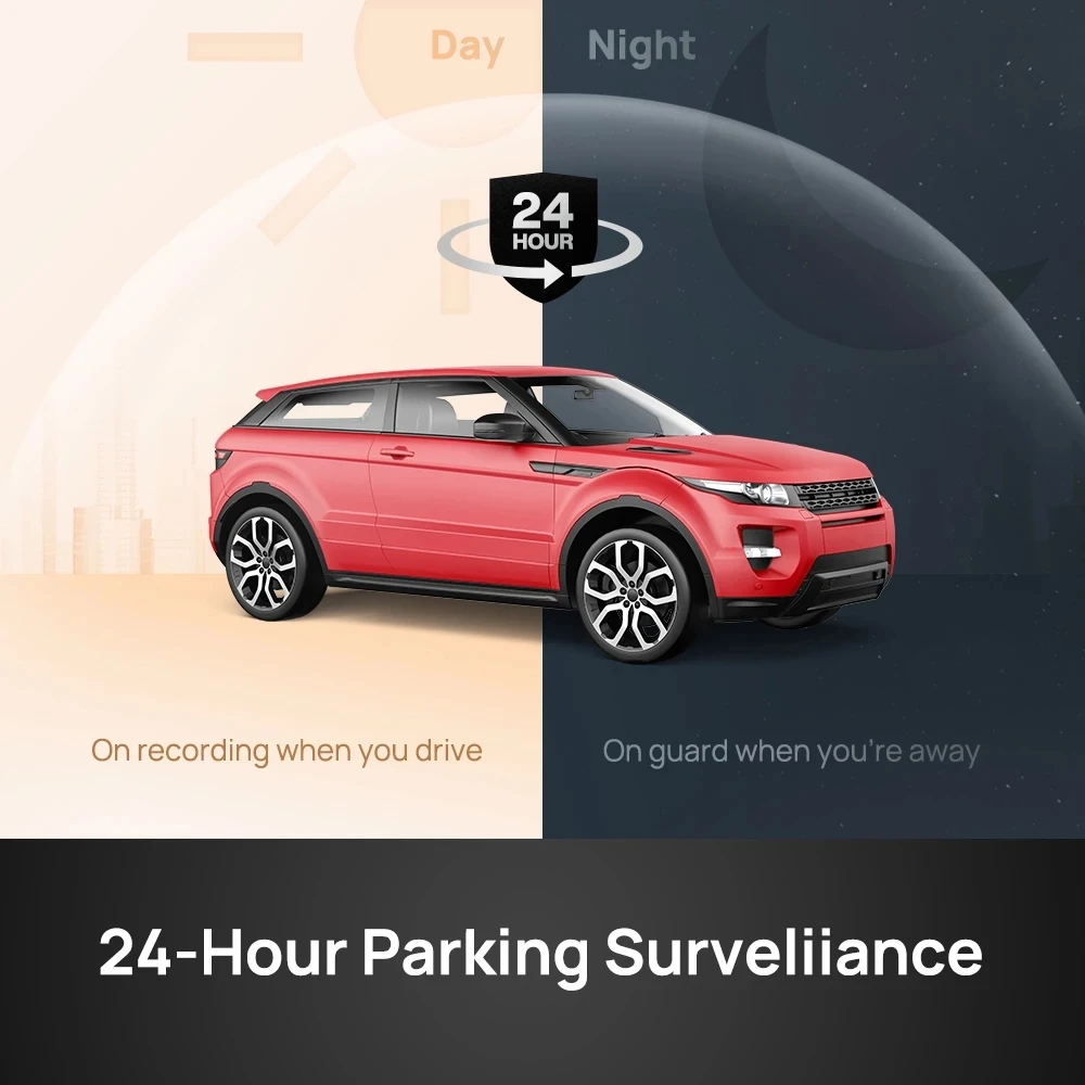 $52.99 Global Version 70mai Dash Cam A400 Recorder 1440P Resolution Car DVR Night Vision Back Sight APP Control Mini Car Camcorder