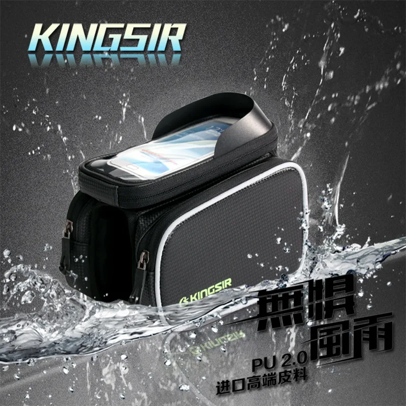 

MTB Cycling Waterproof Bicycle Bag Phone Holder Touch Screen Top Tube Touchscreen Bag Cellphone Bag Bike Diy Accessories