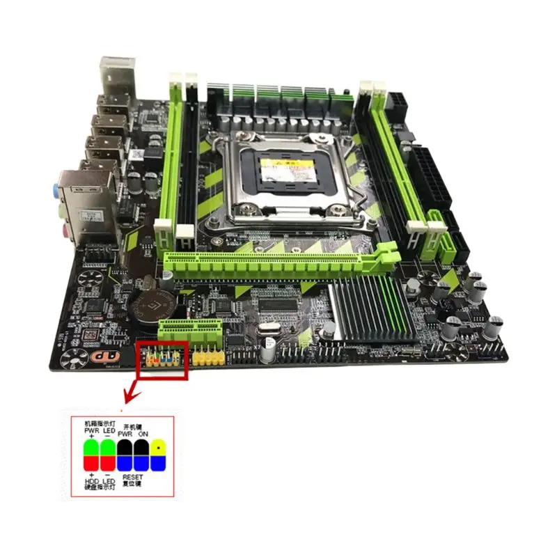 Материнская плата X79G Turbo LGA2011 материнская E5 2689 CPU 4x8G DDR3 ОЗУ PCI E NVME M.2 SSD память для In
