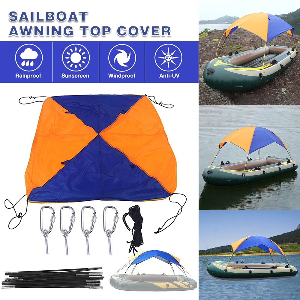 

Надувная лодка, лодка для 4-5 человек, тент, тент, солнцезащитный козырек, складной тент от дождя, укрытие от дождя для рыбалки, кемпинга, лодки