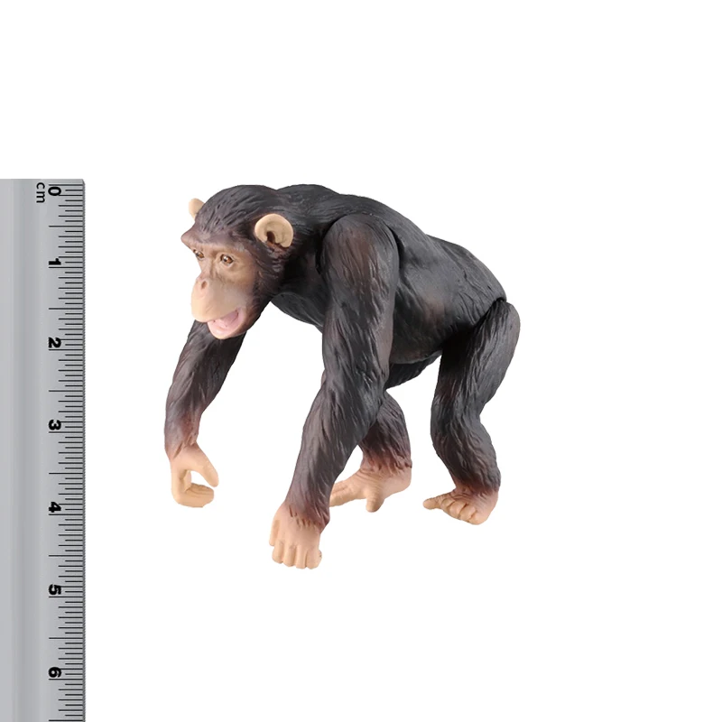 S01 Takara Tomy ANIA Animal Advanture AS-14 Chimpanzee с бананом дикие фигурки ABS детские развивающие