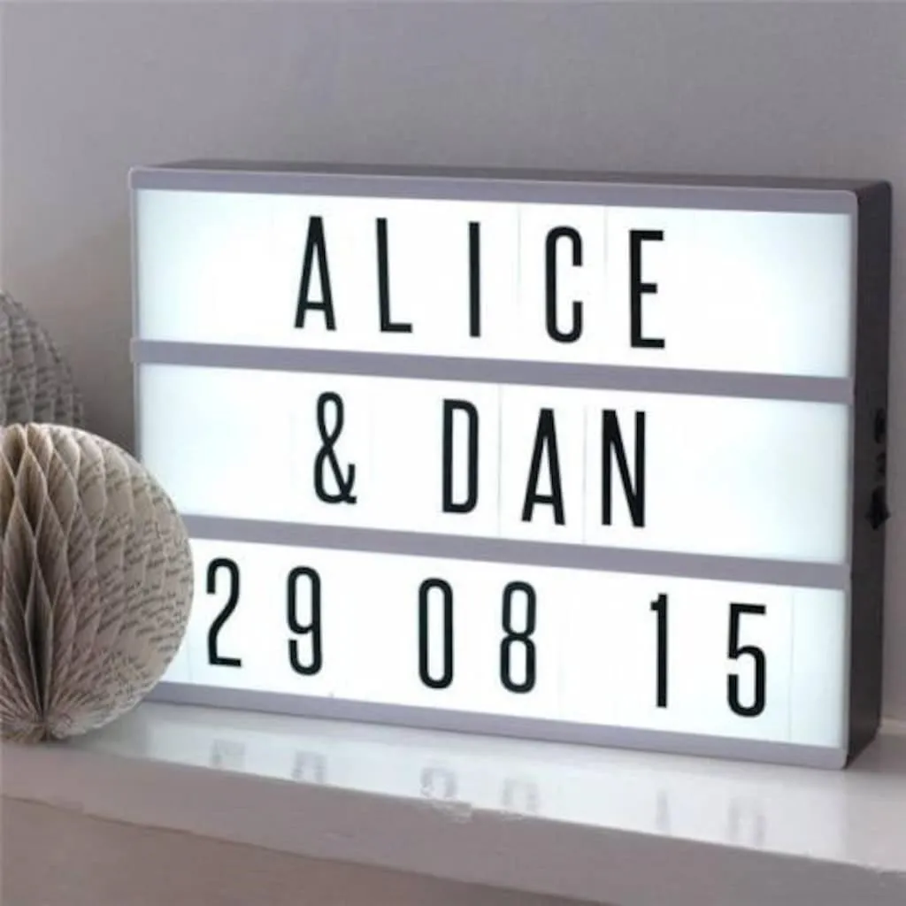 

A4 Illuminated Letter Decorative Led Panel Lightbox with USB input