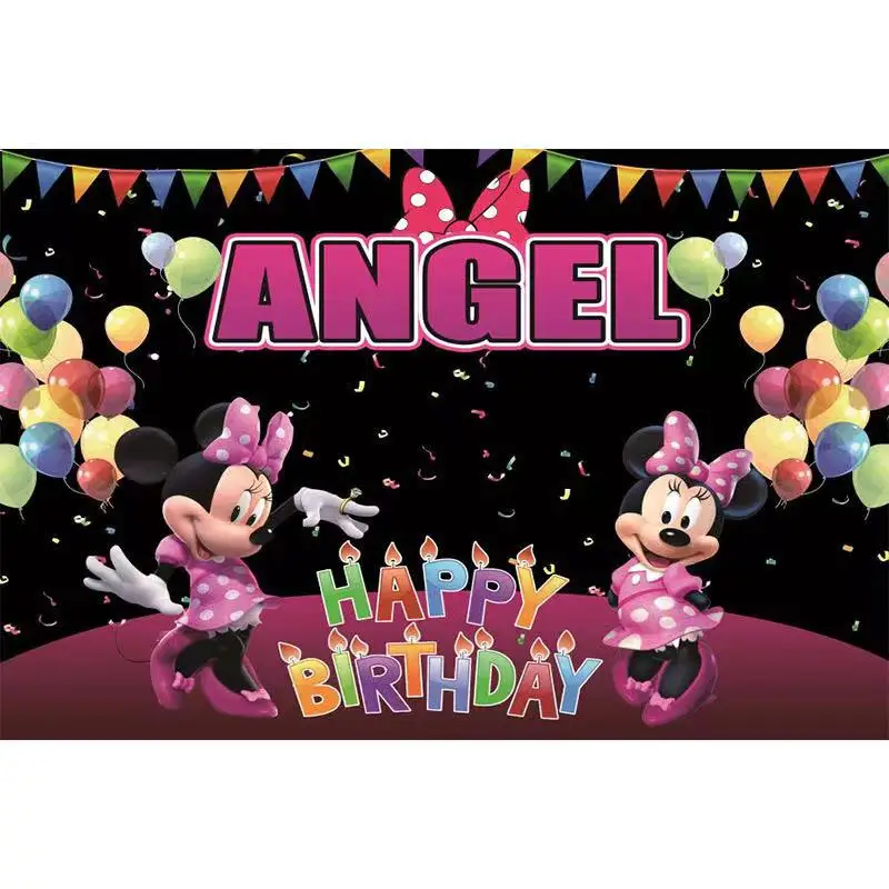 Для маленьких девочек 1st День рождения Декорации для фотосъемки с изображением