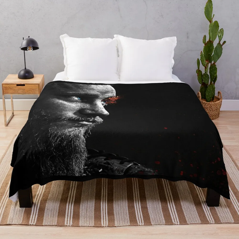 

Мягкое теплое Флисовое одеяло Ragnar Lothbrok Vikings, зимнее покрывало для дивана светильник кое фланелевое одеяло с механической стиркой