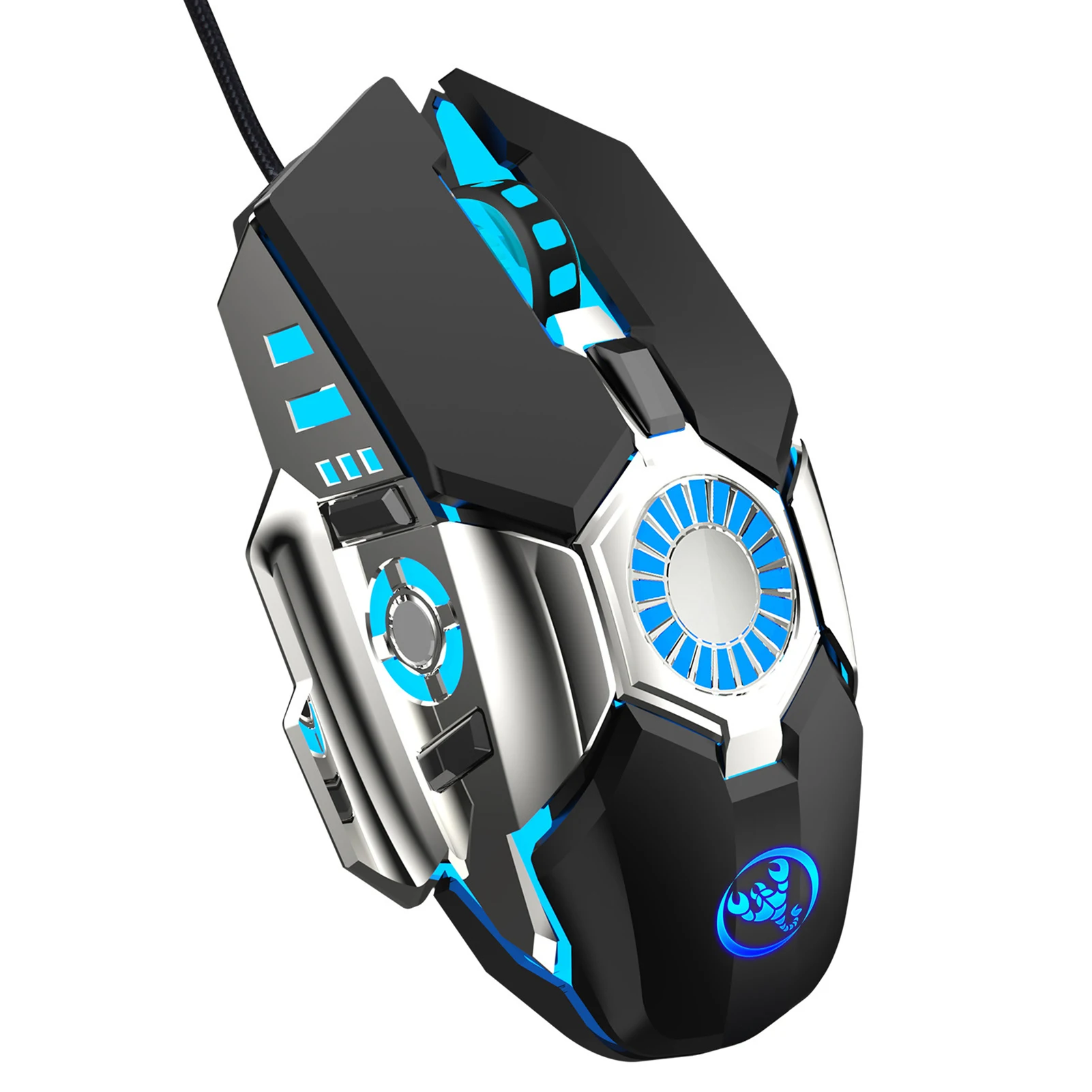 

Wired Gaming Mouse for Computer Programming 6400DPI Optical Mouse Ergonomic RGB Backlight Modes