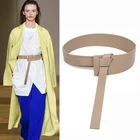 Дизайнерские брендовые высококачественные ремни из искусственной кожи для женщин, пальто, женская декоративная поясная юбка, Модный трикотажный белый ремень для рубашки