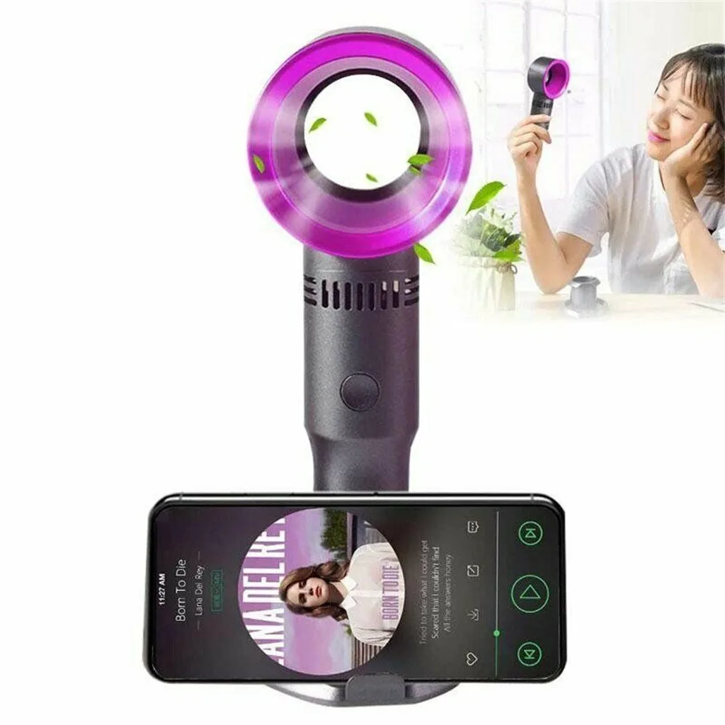 USB Перезаряжаемые Портативный безлопастной вентилятор Ручной мини Cooler без