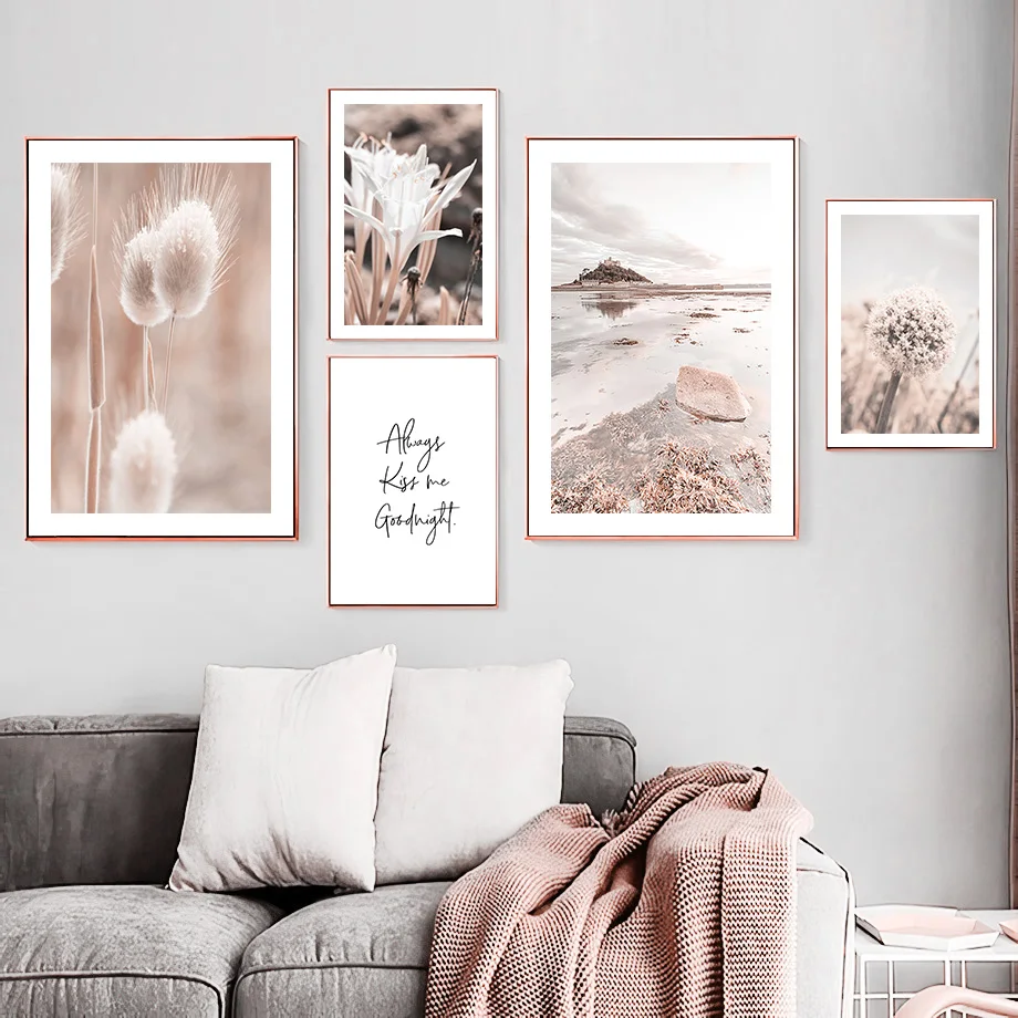 

Flower Reed Swan Lake Natural Landscape Wall Art Canvas Painting Nordic Posters And Prints Wall Pictures For Living Room Decor