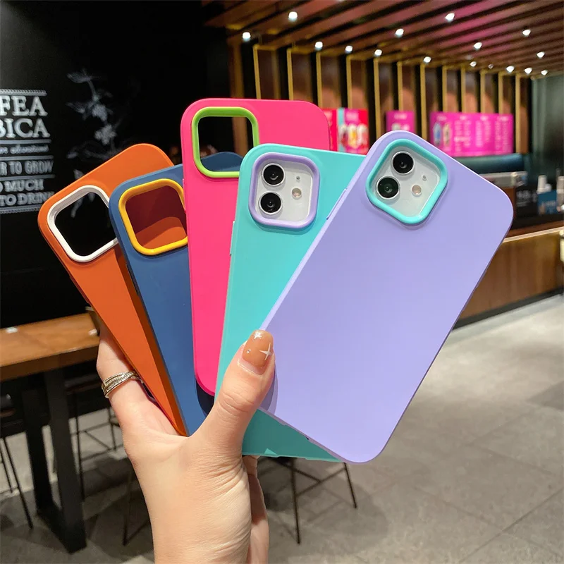 Полностью закрытый защитный чехол для телефона iPhone 12 Mini 11 Pro Max X XS 7 8 Plus SE2020 2N1 из