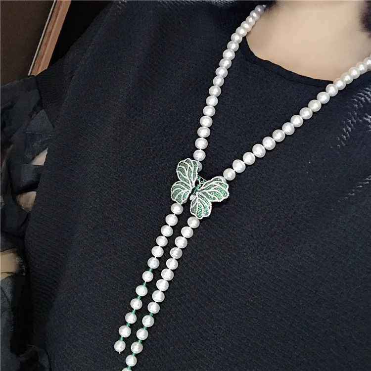 

Женское Ожерелье из пресноводного жемчуга, 8-9 мм