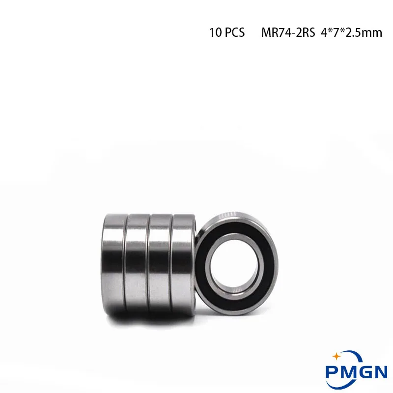 

10PCS ABEC-5 MR63-2RS MR63 2RS MR63 RS MR63RS 3*6*2.5mm 3x6x2.5mm Blue/Black Rubber Sealed Miniature Deep Groove Ball Bearing