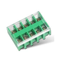 1pcs jf5 62 copper terminal blocks 40a2p 660v universal din rail mounted wire dual row connector 2 5 6mm2