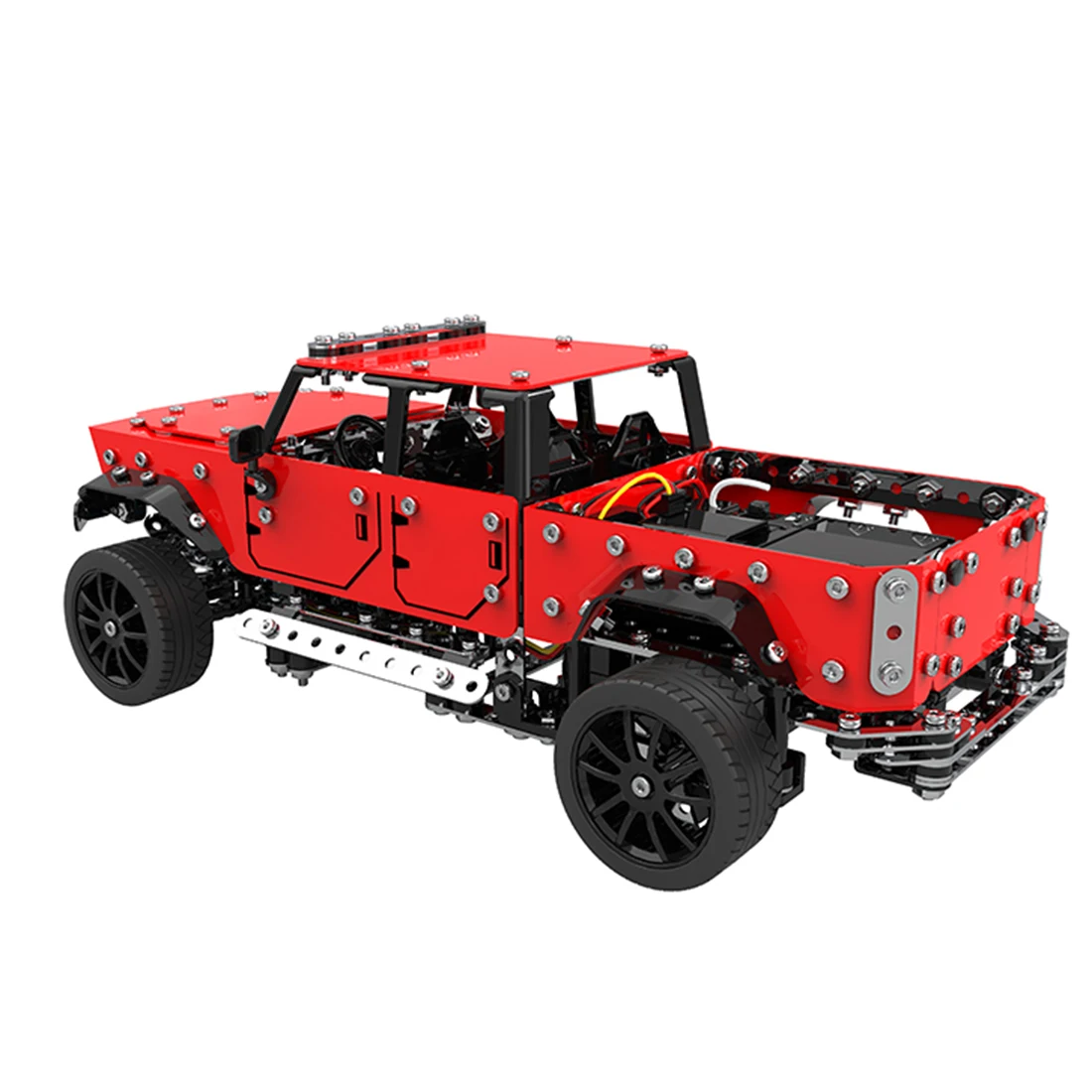 817 шт. 1:16 из нержавеющей стали RC пикап автомобиль строительный блок DIY маленькие частицы Строительная модель игрушки Прямая поставка