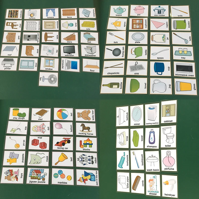 Детские игрушки/кухня/мебель/Ванная комната обучения английские карманные