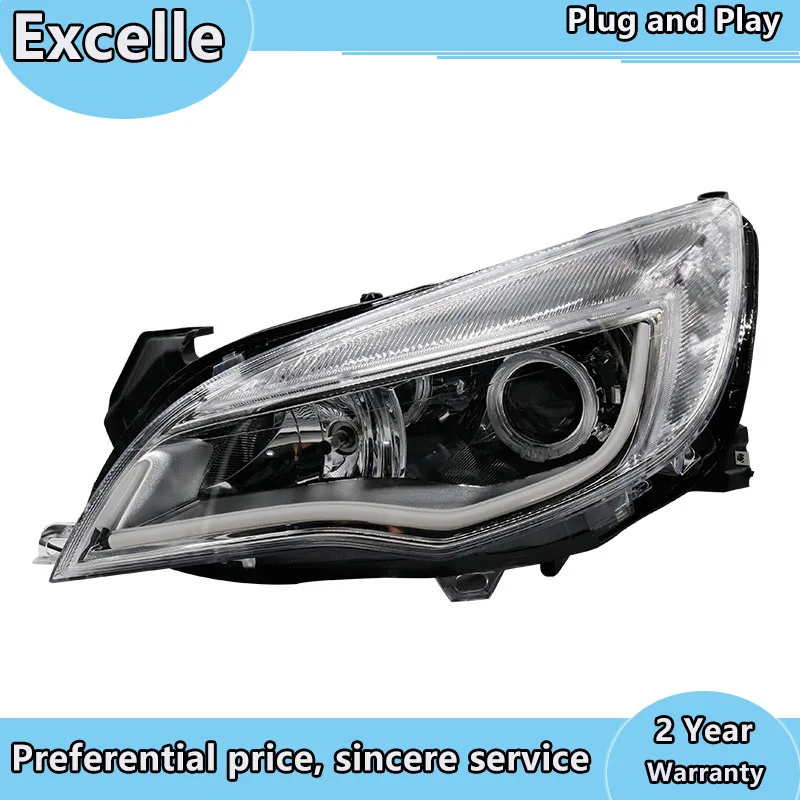 

Car styling LED Headlight For Buick Excelle led headlights For Excelle head lamp Angel eye led front light Bi-Xenon Lens xenon H