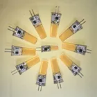 10 шт. светодиодный G4 затемнения светодиодный светильник 220V AC DC 12V светодиодный COB светильник светодиодный G9 3 Вт 6 Вт 10 Вт Светодиодный светильник ing заменить галогенные точечный светильник