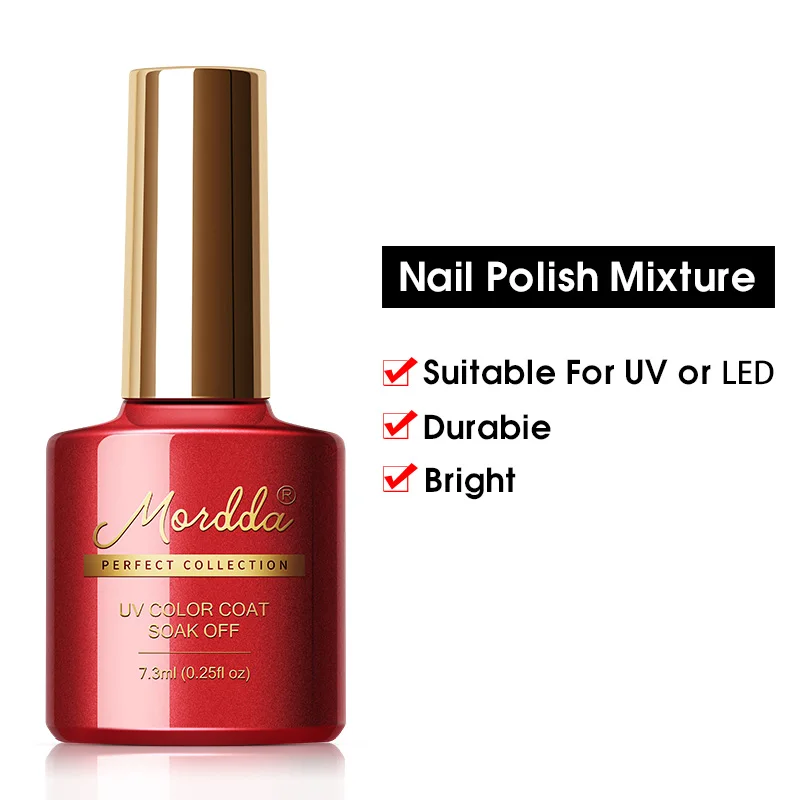 Nail Polish Mixture MORDDA Гель-лак для ногтей УФ светодиодный лак для ногтей для маникюра 120 цветов длительного действия Гель-лак Гибридный для маникюра Инструменты - Цвет: Nail Polish Mixture