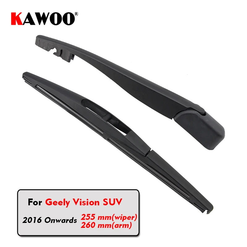 KAWOO Car Rear Wiper Blades Back Window Wipers Arm For Geely Vision SUV Hatchback (2016 Onwards) 255mm Auto Windscreen Blade | Автомобили