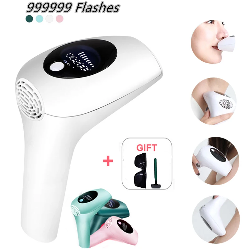 

Лазерный эпилятор с 999999 вспышками, электрический эпилятор, Перманентный Фотоэпилятор, безболезненное удаление волос