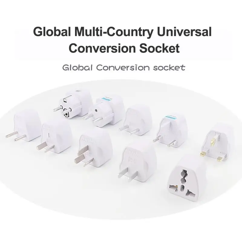 

1pcs Universal EU Plug Adapter International AU UK US To EU Euro KR Travel Adapter Electrical Plug Converter Power Socket