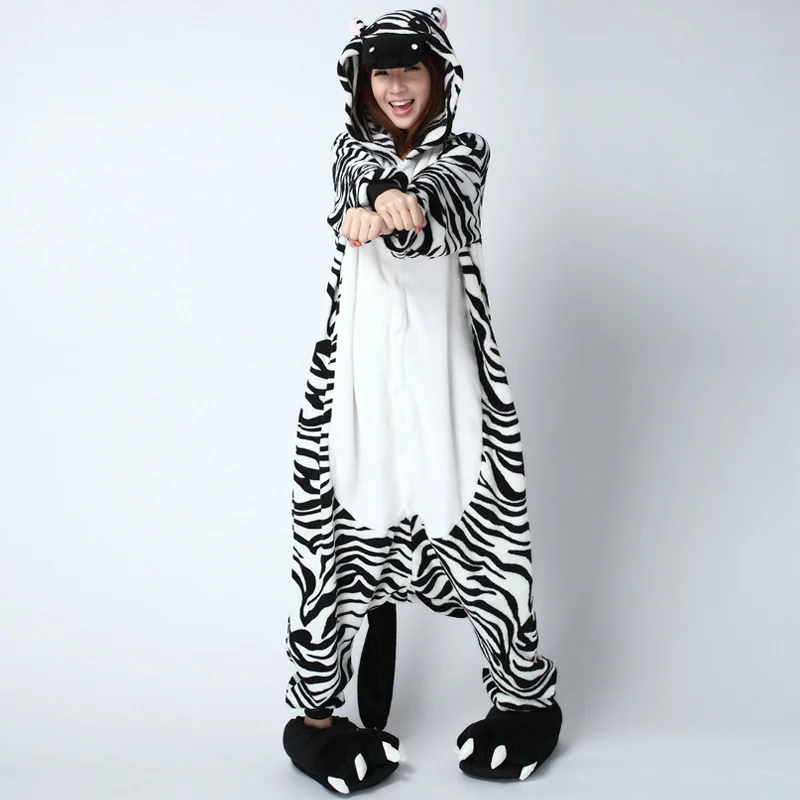 2019 новый милый Бразилия Зебра Костюмы для косплея Хэллоуин вечерние взрослых