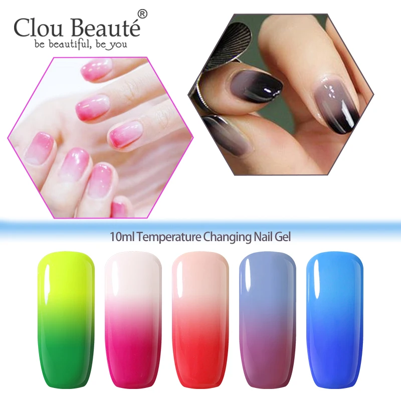Термосменный Гель лак Clou Beaute отмачиваемый УФ для ногтей Лидер продаж