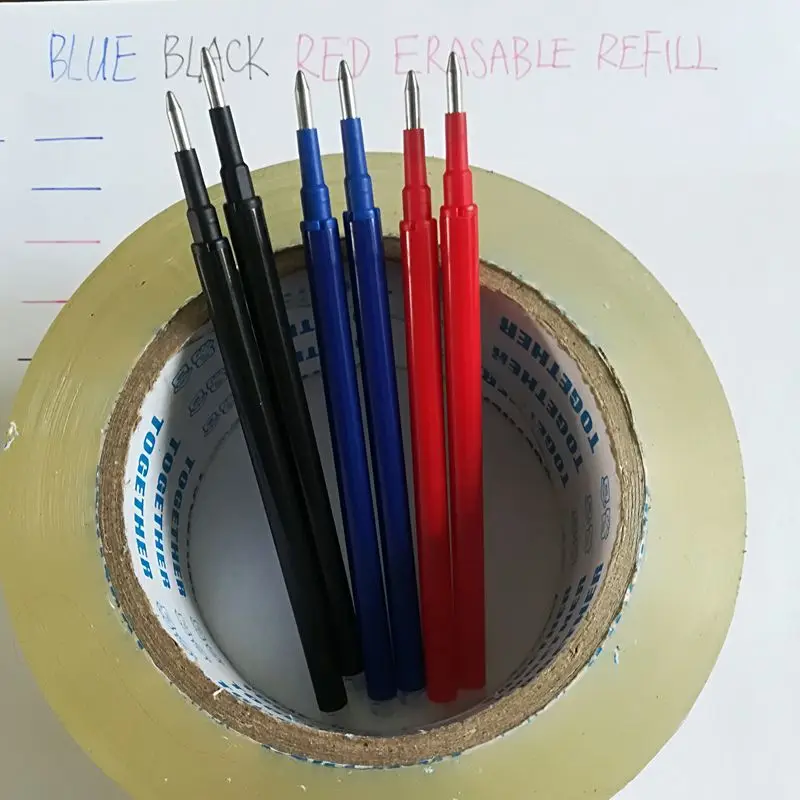 Frixion Pen Erasable Gel Pen Blue Red Black Ink 0.7mm Erasable Pen Refill Rod Friction Pen School Stationery Office Writing Tool