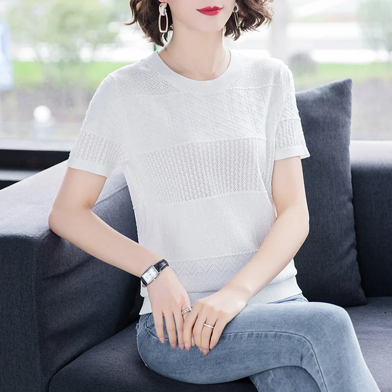 

2020 Women Short Sleeve Shirt Top Garment red