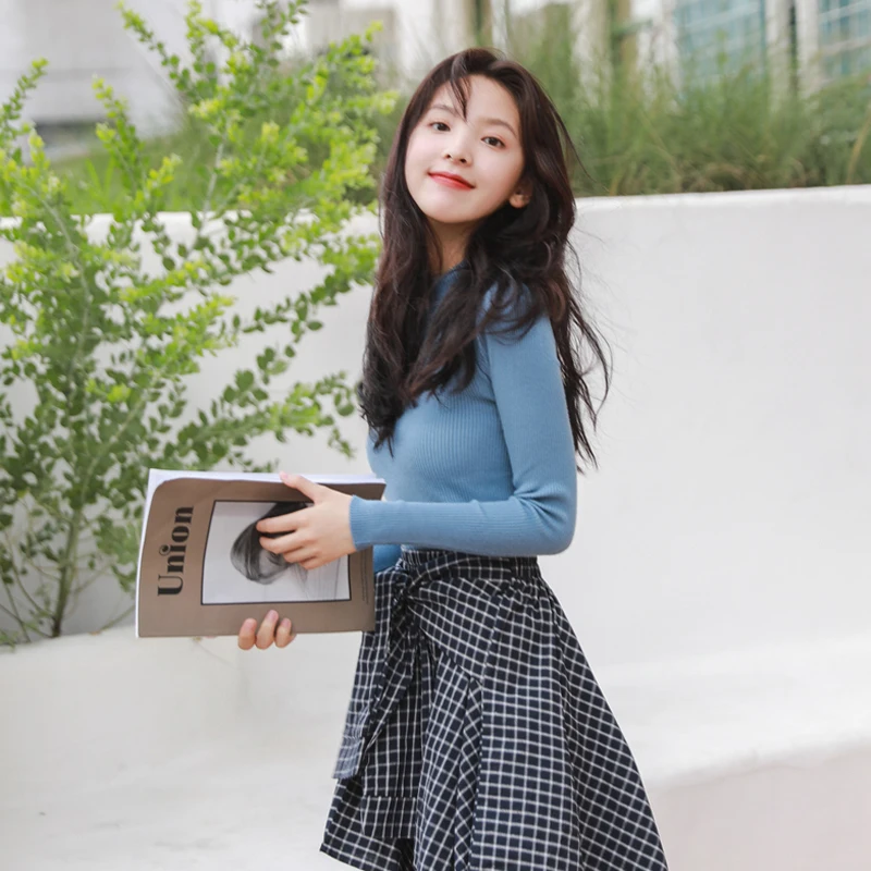 Женский вязаный свитер Lucyever с высоким воротником длинный рукав эластичный