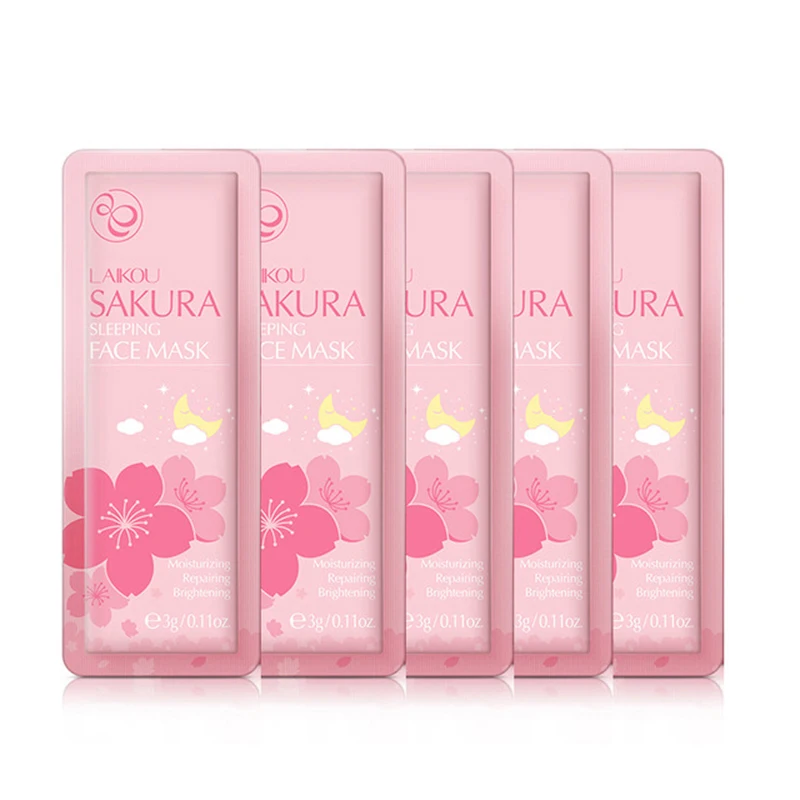 Сакура маска для сна No Wash Sakura маски лица акне уход за кожей Увлажняющий
