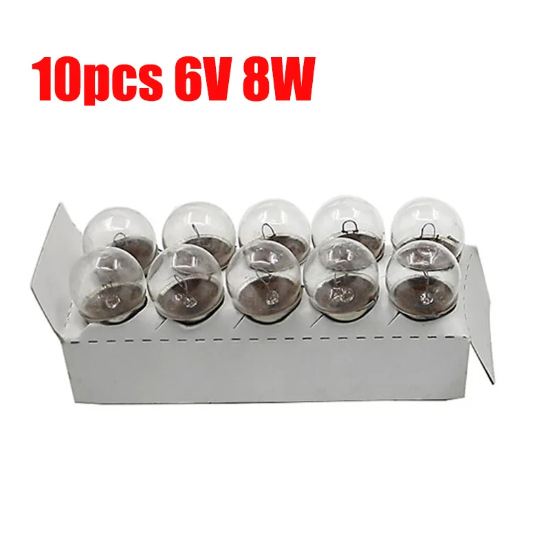 10 bombillas de señal de giro de 6V y 8W, para Honda ST70, CB125, CB100, S90, CS, CL90