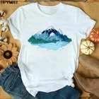 Новая летняя женская футболка больших размеров, креативная женская футболка с принтом в стиле Харадзюку