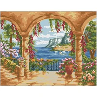 balcony in the morning patterns counted cross stitch 11ct 14ct 18ct diy chinese cross stitch kits embroidery needlework sets