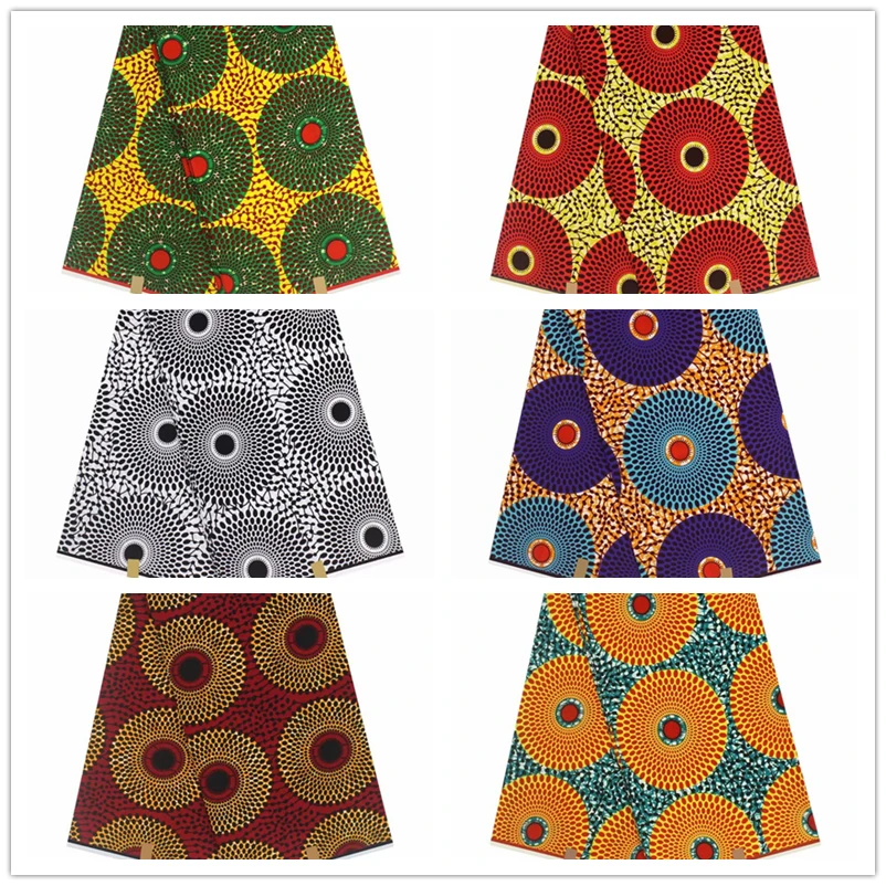 Настоящая восковая ткань Анкара оптовая продажа 100% хлопчатобумажная