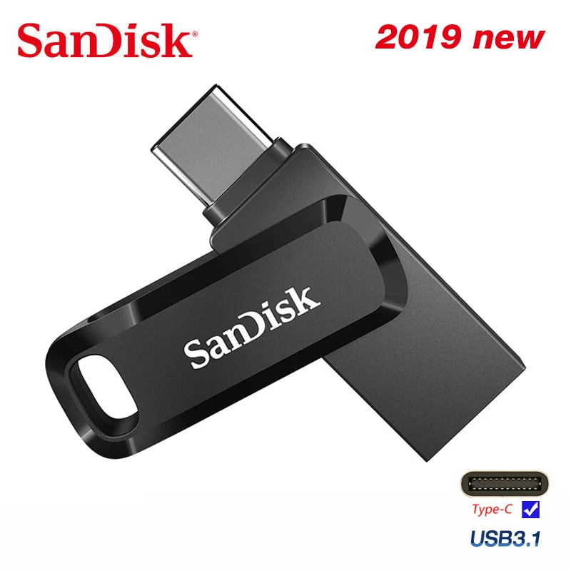 Sandisk USB флеш-накопитель SDDDC3 128 ГБ Type-C 64 Гб Ultra Dual OTG 32 Флешка USB3.1 ручка-накопитель для
