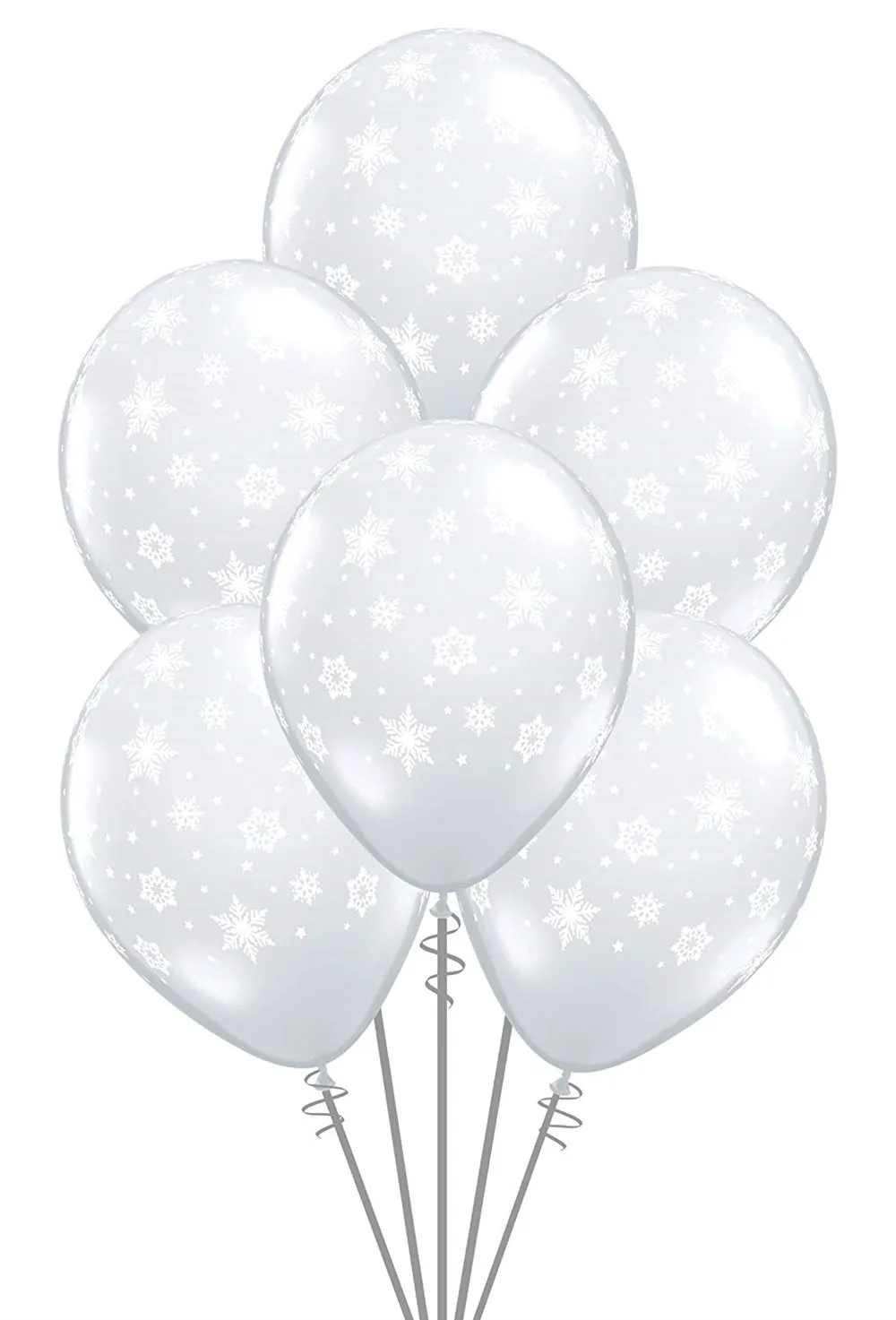 Белый Снежинка латексный шар баннер со снеговиком для дня рождения