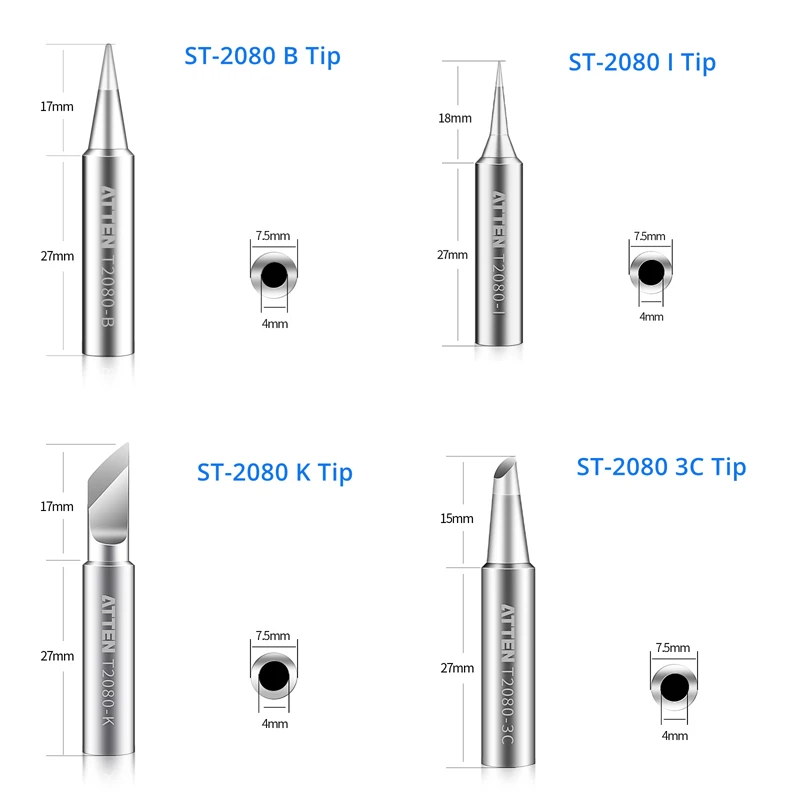 Оригинальный наконечник для паяльника Сменная головка B I K 3C без свинца детской