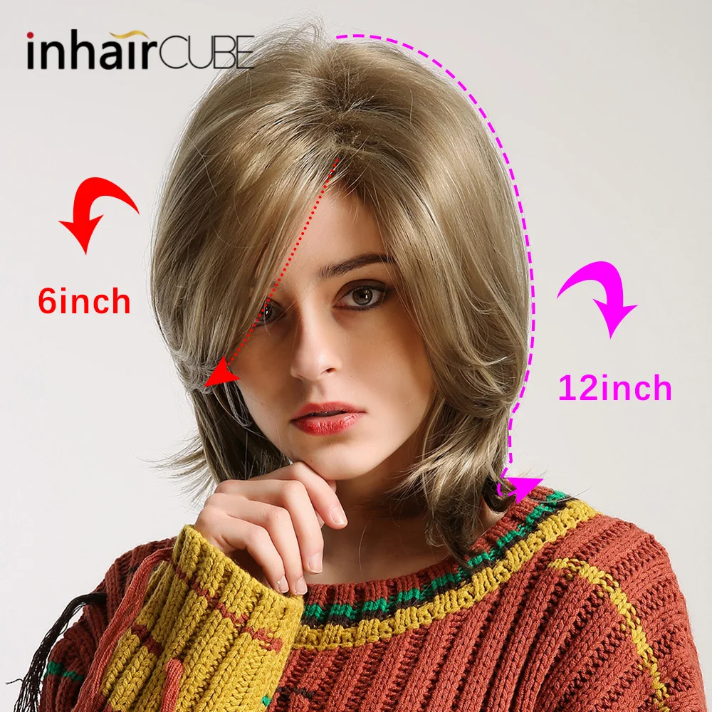 ESIN Женский синтетический парик из канекалона Карамельно коричневый цвет со