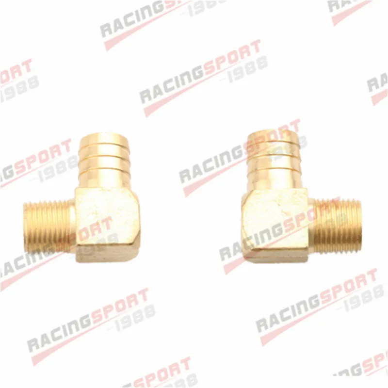 

2PCS 1" Inch Male 90 Elbow Brass Hose Barb To 1/2" NPT Pipe Male Thread